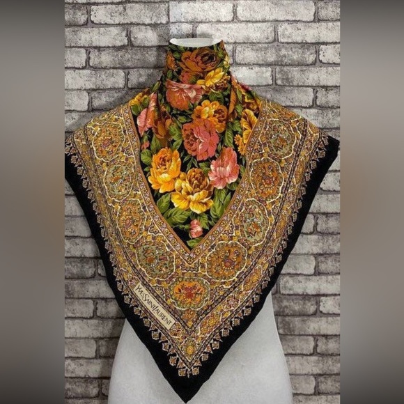 Yves Saint Laurent Accessories - Yves Saint Laurent silk scarf